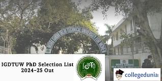 IGDTUW PhD Selection List 2024-25 Out; Check Direct Link Here